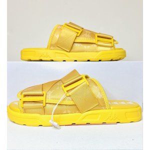 Kappa 222 Banda Mitel 4 Bright Yellow Athletic Sandal Slides Mens Size 9